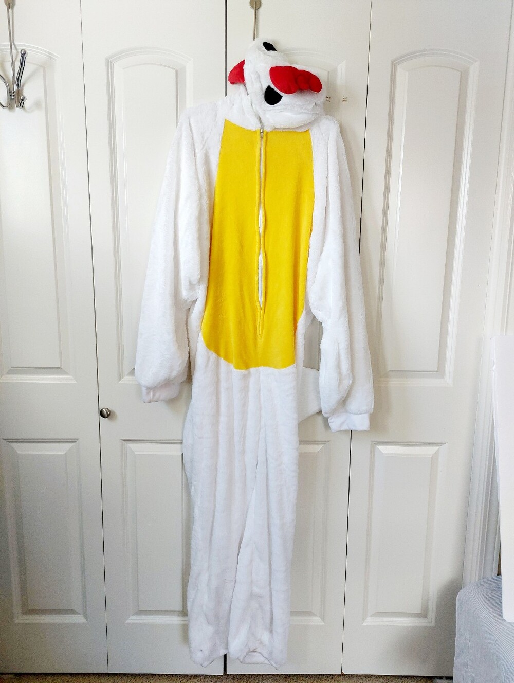 Chicken Costume Adult Large/XL One Piece Halloween Parade Zoo Farm